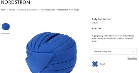 indy full head wrap gucci